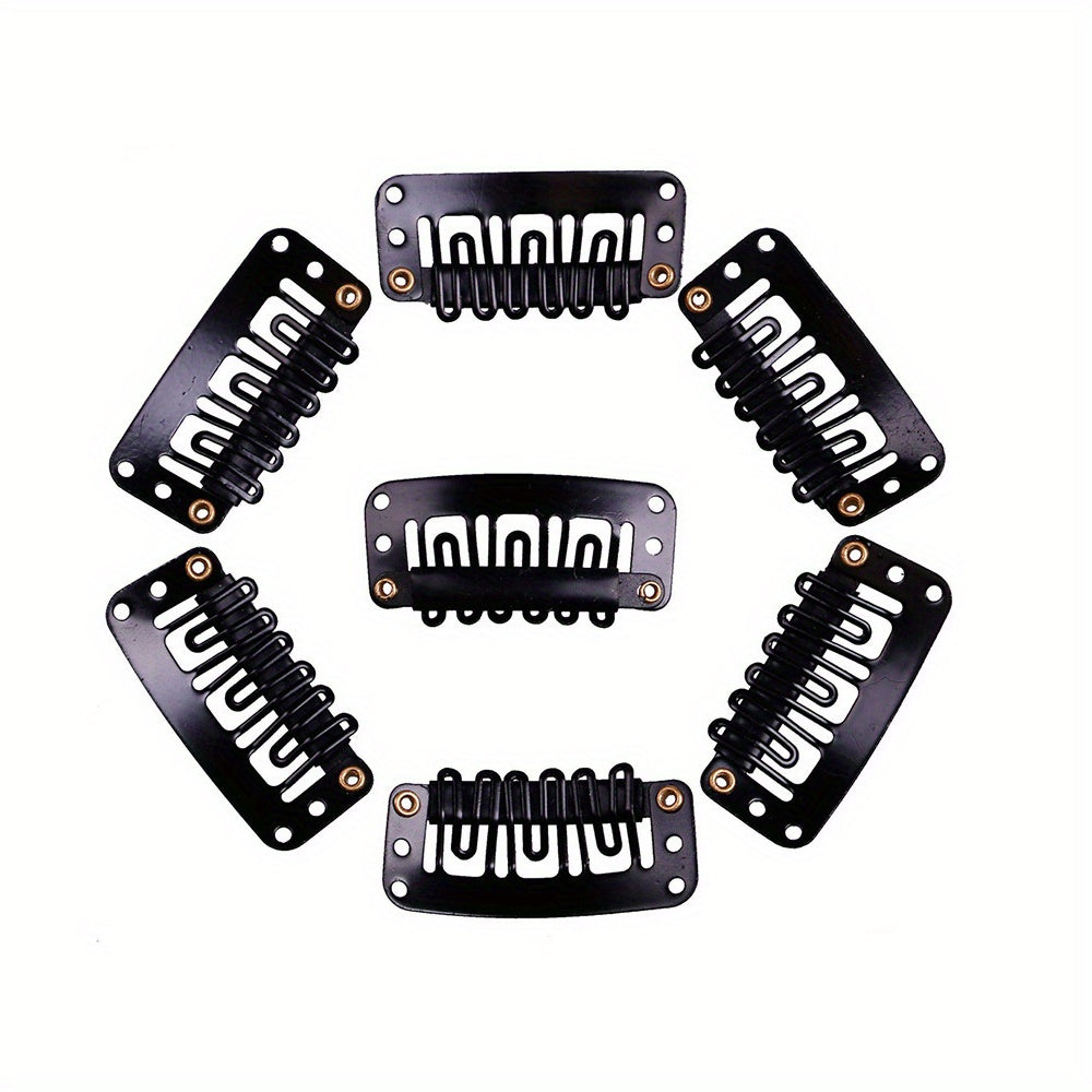 20pcs U Shaped Wigs Clips Silicone Back Hair Extensions Wedding Hair Accessories