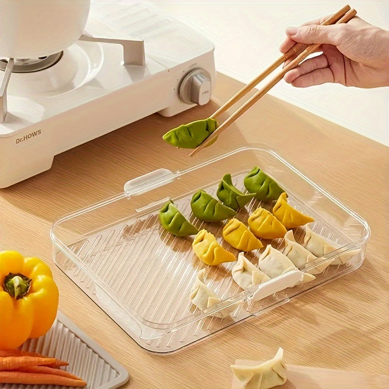 1pc Dumpling Box Quick Freeze Food Storage Tray