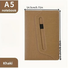 Custom Engraved A5 Retro Style Notebook with Pen Slot