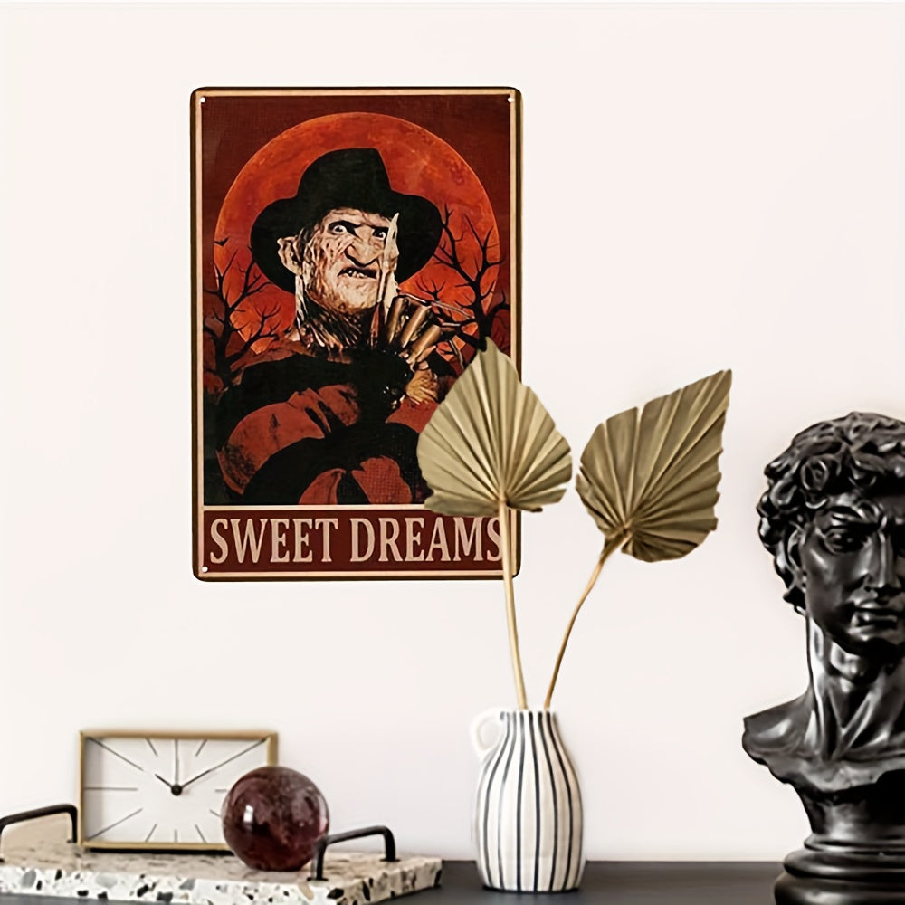 Halloween Iron Leather Painting Tin Metal Sign Bar Garage Restaurant Cafe Office