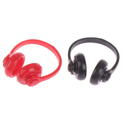 Dollhouse Mini Computer Room Accessories & Red Wireless Earphones