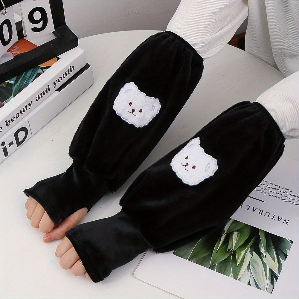 Thicken Warm Sleeves Dirtyproof Soft Comfortable Sleeves