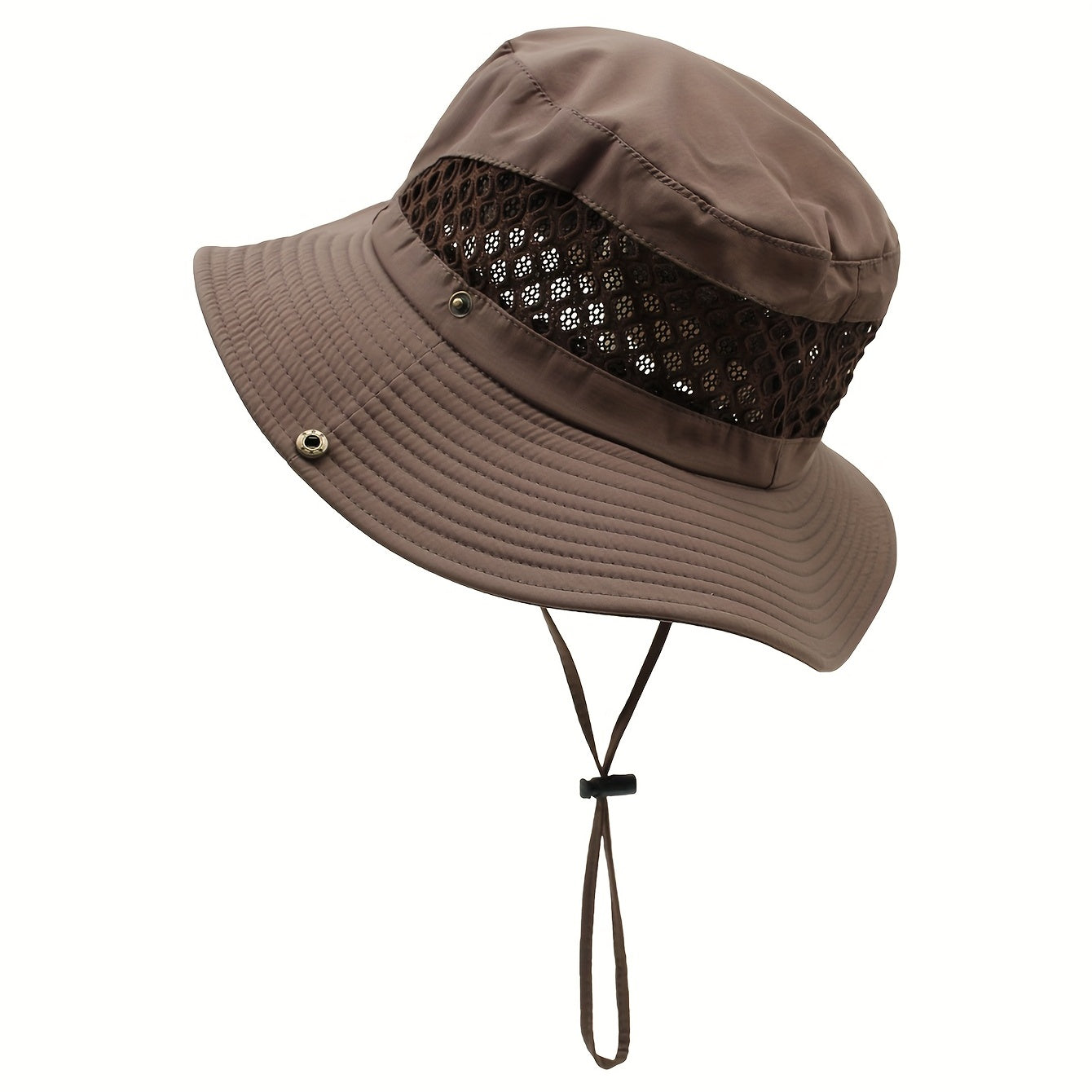 Outdoor Sunshade Bucket Hat Mesh Breathable Unisex Sun Hats Lightweight
