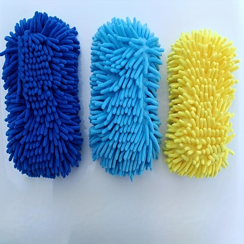 Chenille Car Wash Sponge Gloves Bear Paw