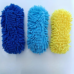 Chenille Car Wash Sponge Gloves Bear Paw