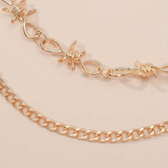 Golden Double Layer Pants Chain Body Jewelry