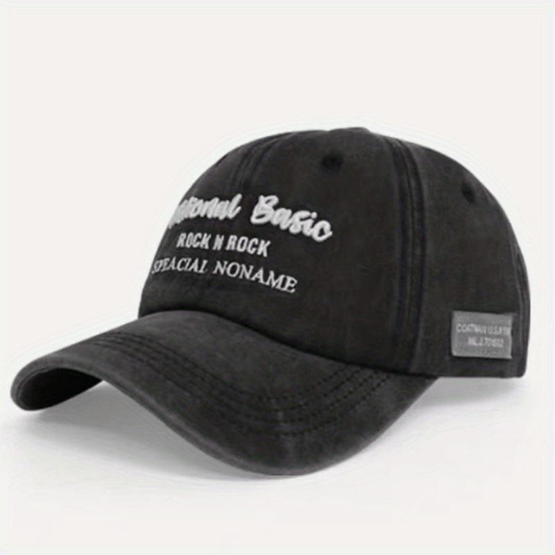 Embroidered Alphabet Baseball Cap Soft Top Cap Japanese Sun V
