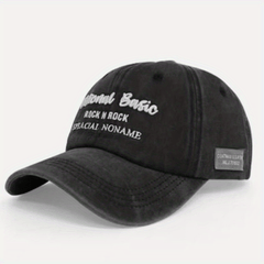 Embroidered Alphabet Baseball Cap Soft Top Cap Japanese Sun V