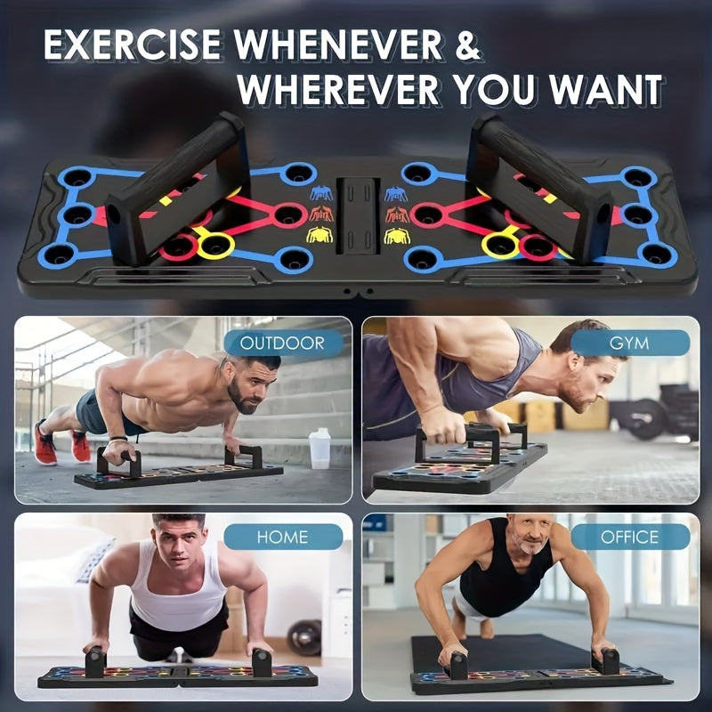 Multifunctional Push Up Board Foldable 20 In 1 Chest Muscle Exercise Equipment