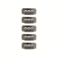 5 Pcs Metal Snap Comb Clips for Hair Extension DIY Wig Clips