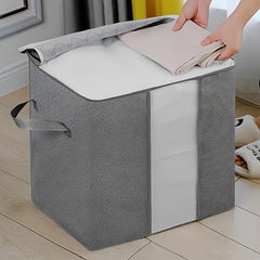 CCidea 60L Clothing Storage Bag Transparent Windows Strong Zippers