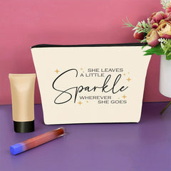 She Leaves A Little Sparkle Makeup Bag Gift