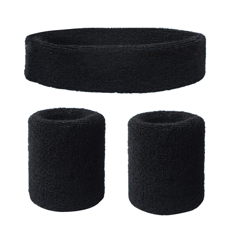 2pcs Sweat Absorbing Wrist & Head Bands for Outdoor Sports