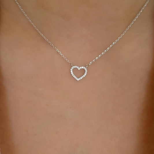 Heart Pendant Necklace Chain Wedding Anniversary Gift