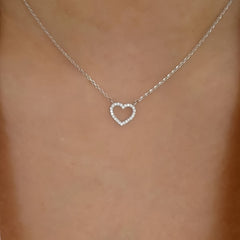 Heart Pendant Necklace Chain Wedding Anniversary Gift