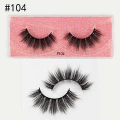 3D Faux Mink Eyelashes Natural Thick Long Curling