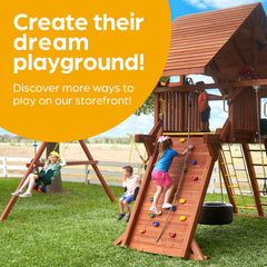 Outdoor Swing Seat Replacement Pack - Swingset Replacement with Chains & Hooks
