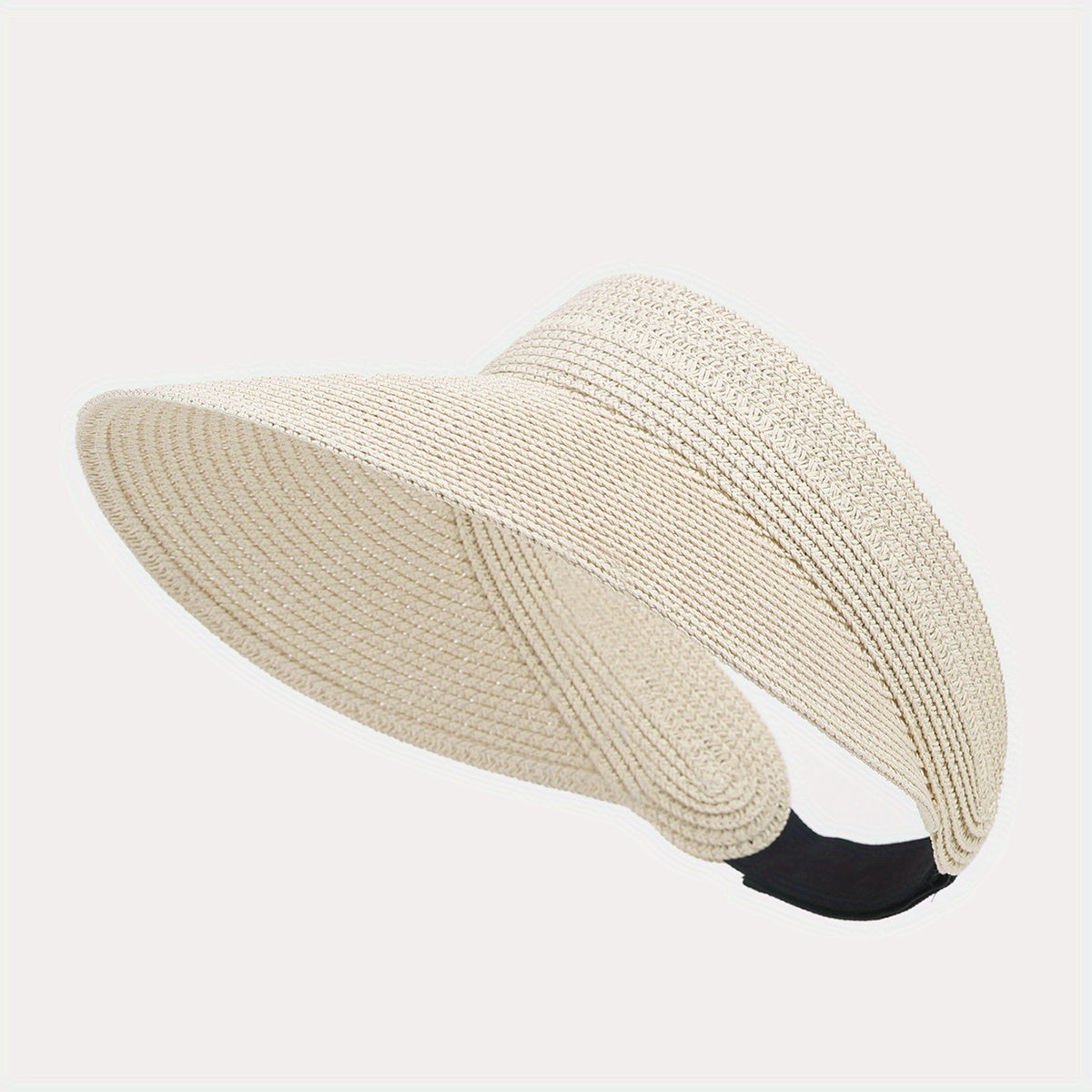 Khaki Faux Fur Woven Sun Hat for Men Women