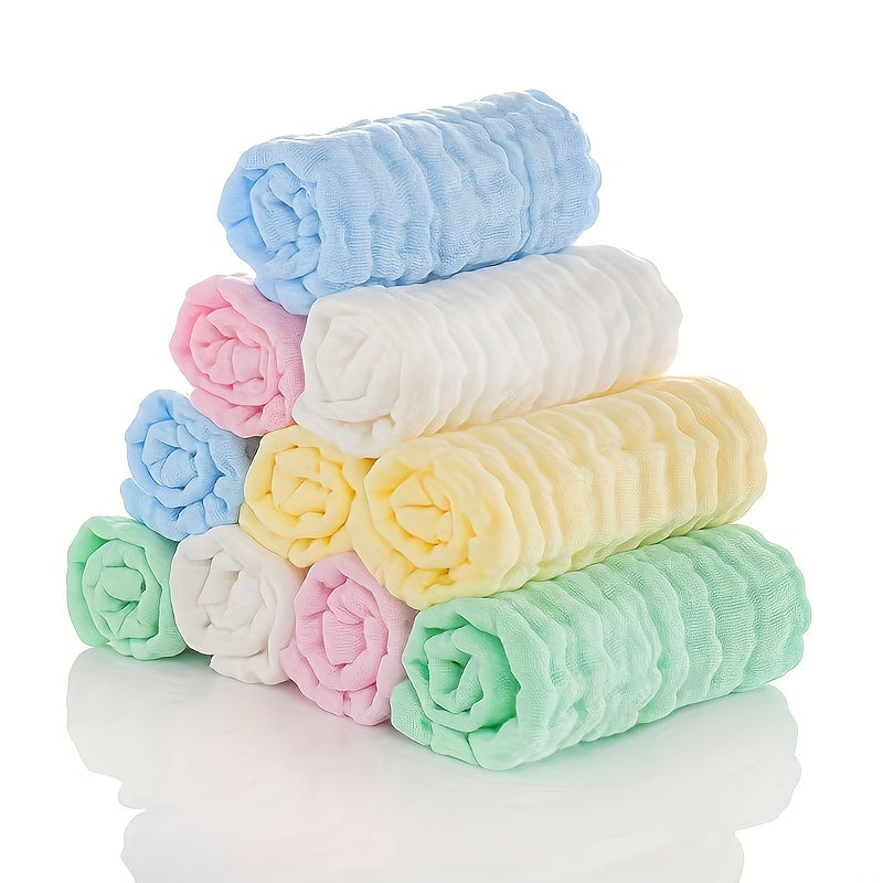 5 Soft Baby Towels 30x30cm - Face, Handkerchiefs, Bath, Feeding, Burping Cloths