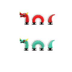 6pcs 3D Snake Dragon Shoe Charms For Kids Girl Boys Gift