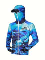 Men's UPF 50 Sun Protection Hooded Jacket Quick Dry Rash Guard
