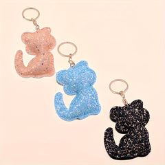 Cat Keychain Keyring Bag Car Key Pendant Decoration Ornament