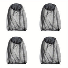 4 Pack Lightweight Mosquito Head Net Hat for Outdoor Activities