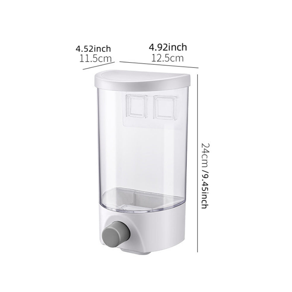 Wall Mounted Airtight Kitchen Cereal Dispenser Storage Container