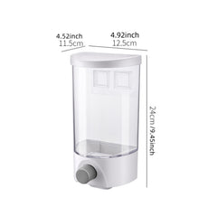 Wall Mounted Airtight Kitchen Cereal Dispenser Storage Container