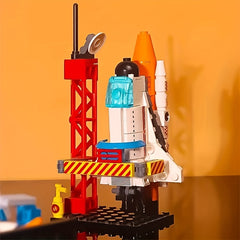 STEM Rocket & Shuttle Engineering Blocks Kit for Kids 6+