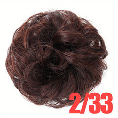 Curly Hair Bun Extensions Elastic Scrunchies Chignon Donut Updo Hair Pieces