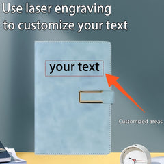 Personalized A5 Notebook with Name and Phone Number, Soft Cover