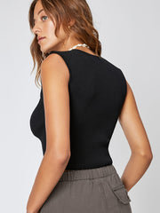 Y2K Sweetheart Neck Crop Tank Top