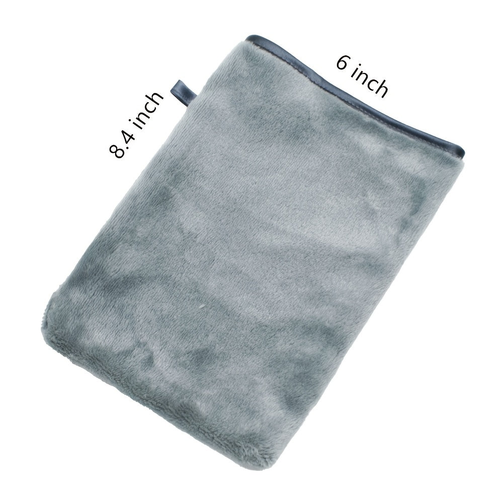 2 Pcs Makeup Remover Gloves Flannel Body Wash Mitts