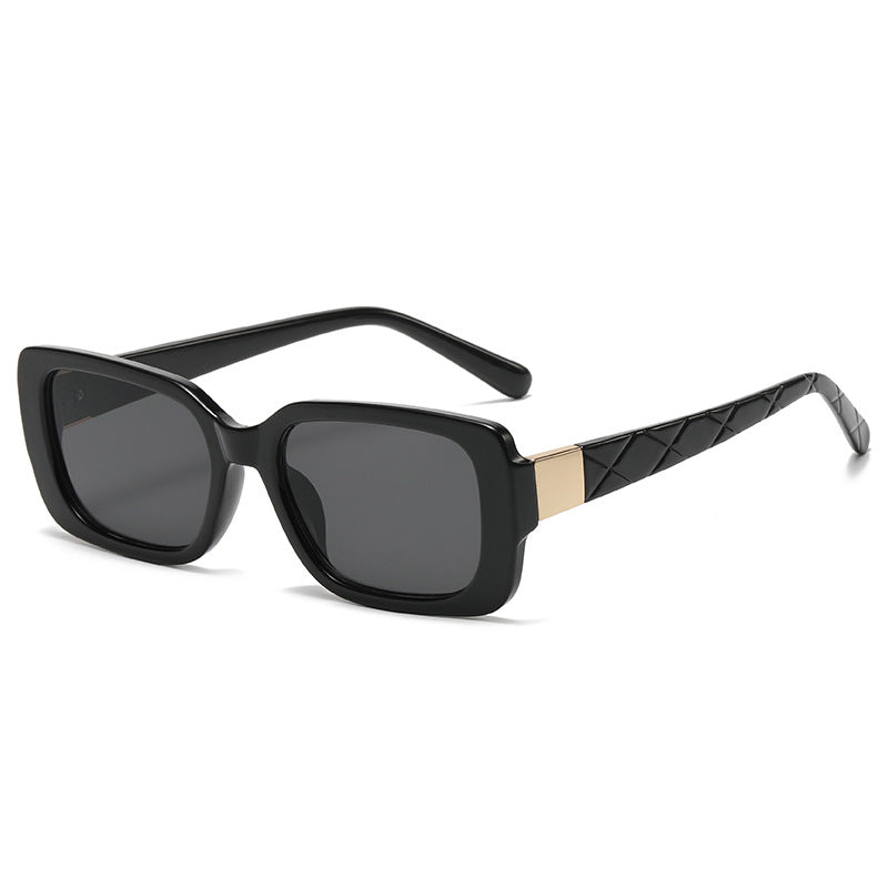 Vintage Oversized Square Sunglasses Women Sun Protection Lenses
