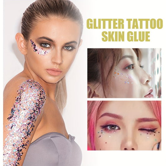 Waterproof Glitter Glue for Body Face & Skin - Halloween Carnival Makeup