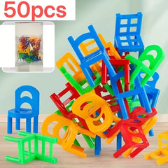 Kids' Stacking Toys Chair Parent Kids Interactive Toy