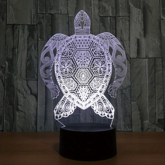 3D Turtle Night Lamp Touch Control LED Desk Lamp Home Decor Christmas Kids