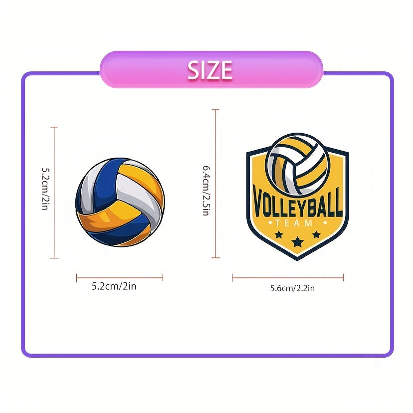 50pcs Volleyball Mixed Stickers for Luggage Skateboard Waterproof Teens Adults