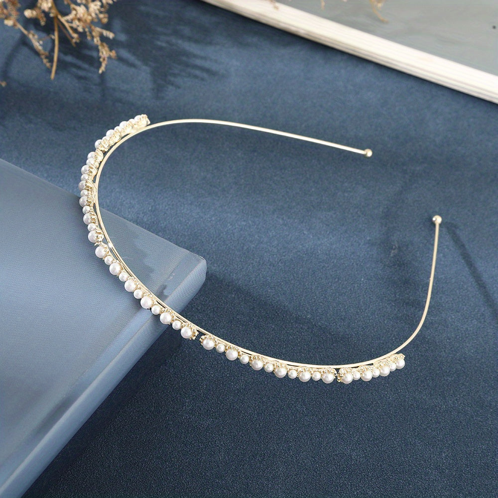 Flower Leaf Headband Rhinestone Hair Hoop for Women Girls