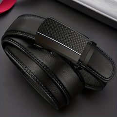 Men's PU Leather Business Casual Automatic Buckle Belt