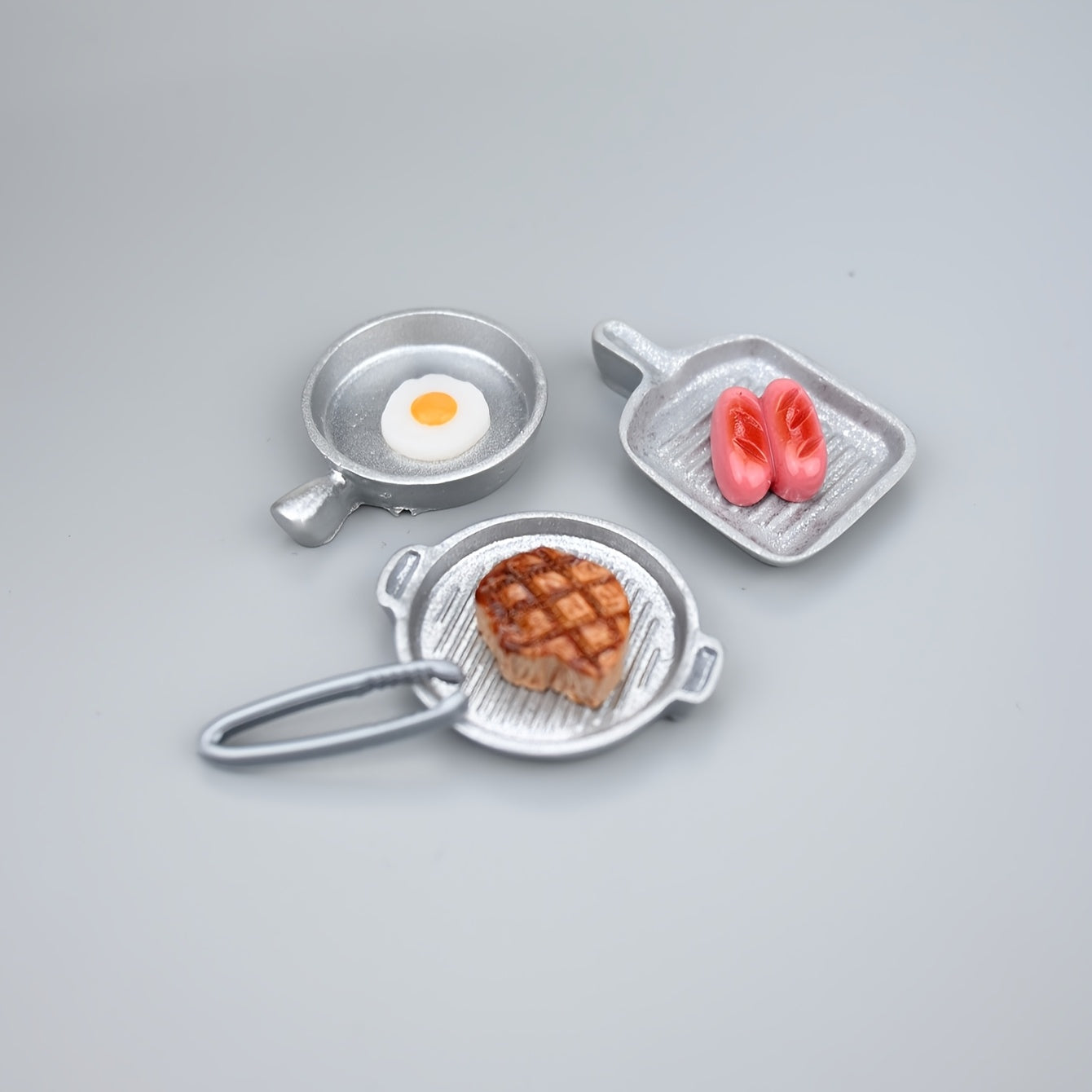 Micro Baking Pan Ornament Micro Steak Micro Omelette Micro Sausage