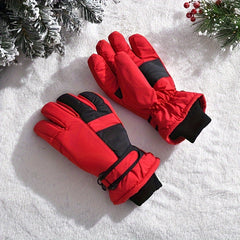 Kids Winter Snow Gloves Waterproof Windproof Warm Gloves