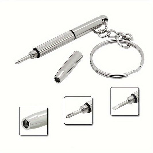 2pcs Multifunctional Flat Head Screwdriver Keychain