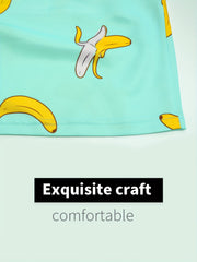 Men's Banana Print Loose Shorts Quick Drying Pants