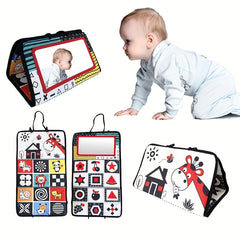 Sensory Crinkle Book, High Contrast Puzzle Toy for Youngsters