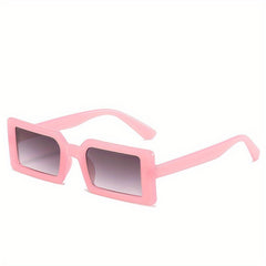 Jelly Rectangle Sunglasses for Women Men UV400