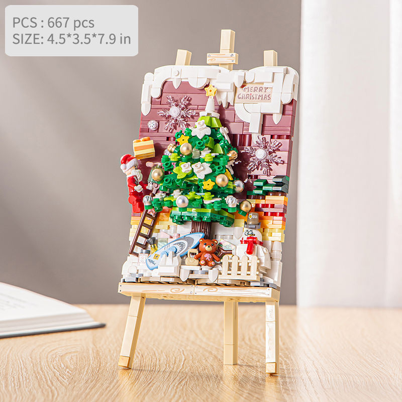 Building Blocks Sleigh Christmas Tree Decoration