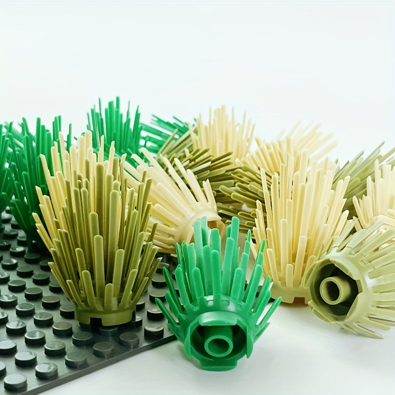 8pcs Farm Grass Shrub Plant Garden Construction Set