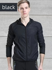 Men's Lightweight Waterproof Windbreaker Jacket Hooded Coat
